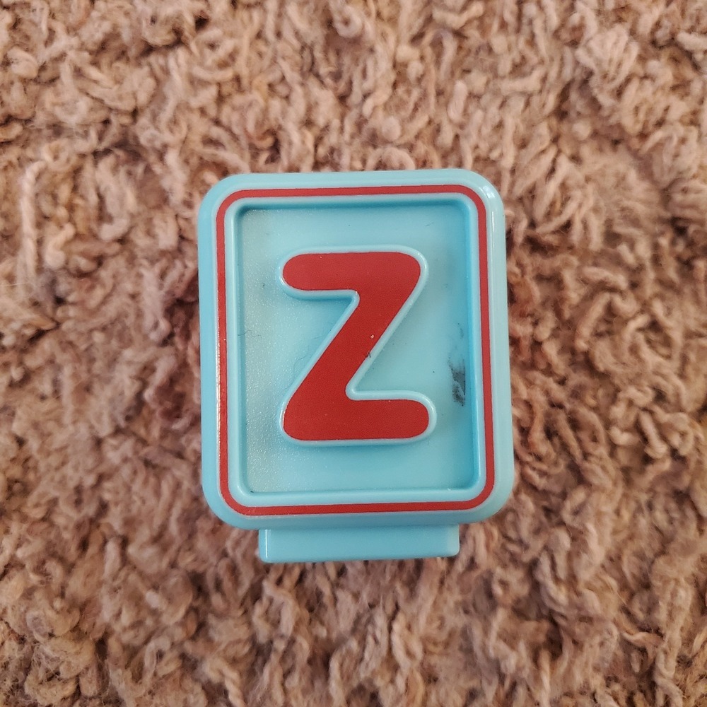 Vtech Alphabet Blocks Sit to Stand Train Replacement Block M Z Red Blue